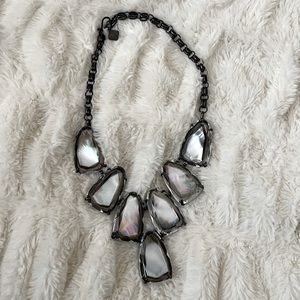 *VINTAGE* Kendra Scott Harlow Necklace NWOT - Gunmetal Black MOP
